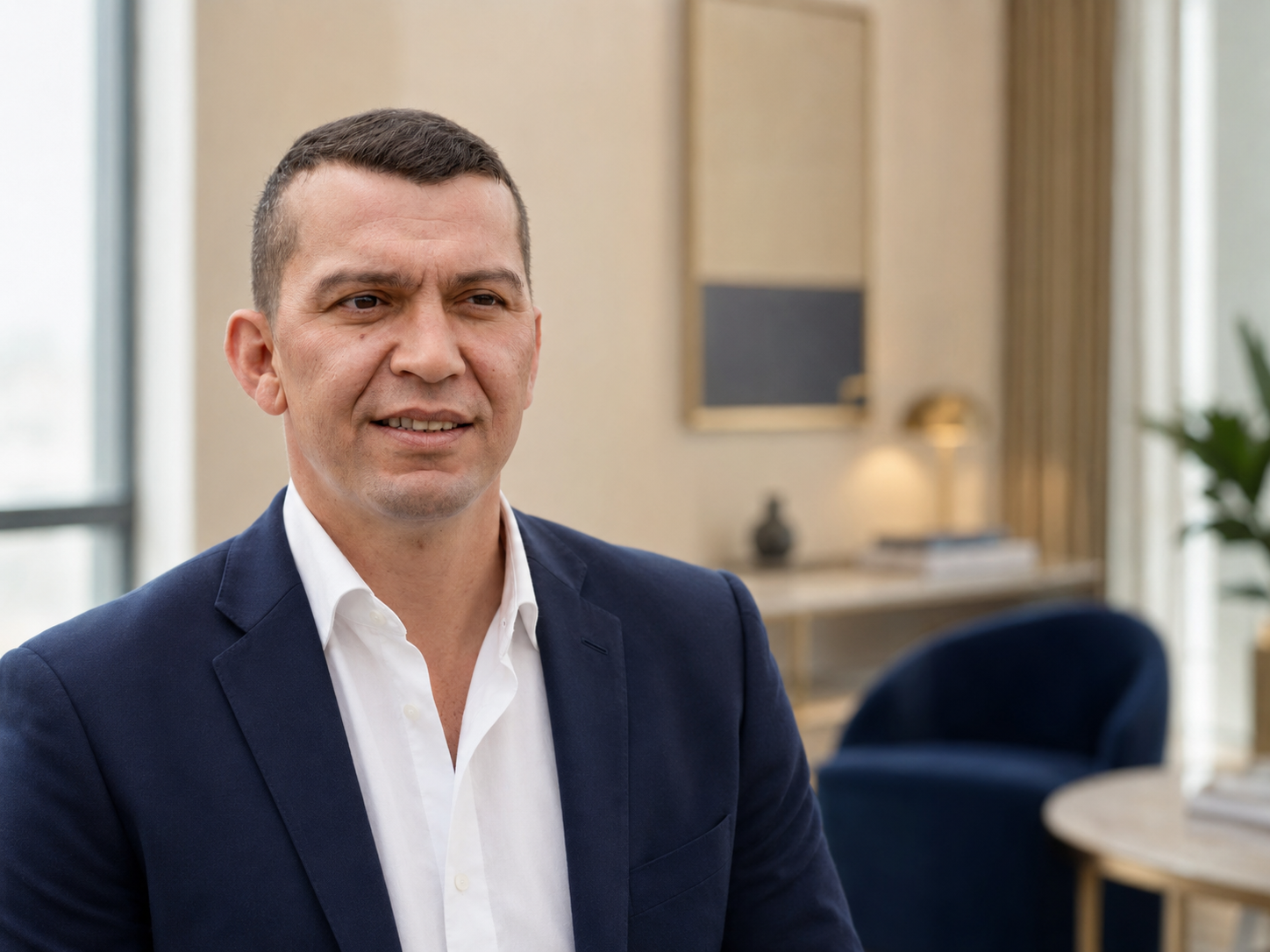 Porträt von Bayram Tunc, Gründer von Nestora Immobilien