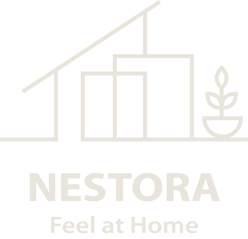 Logo von Nestora Immobilien in Creme